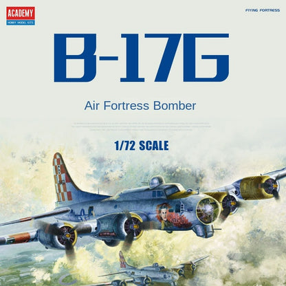 ACADEMY 12414 1/72 B-17G Flying Fortress Aircraft Plastic Model Kit