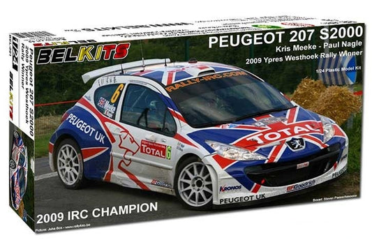 BELKITS BEL001 1/24 Peugeot 207 S2000 2009 Ypres Rally Winner (Model Car)