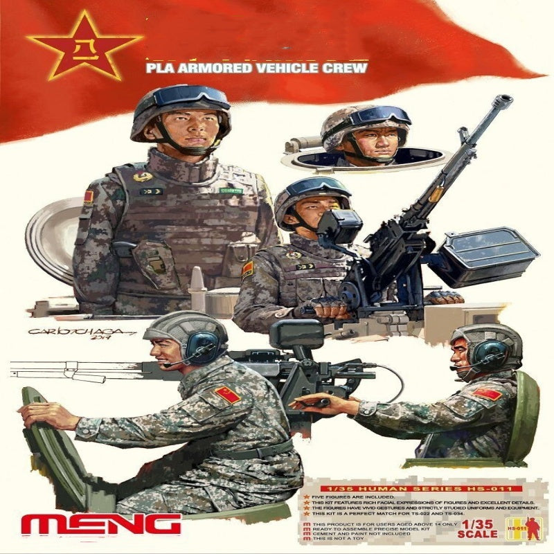 Meng 1/35 Model HS-011 PLA Armored Vehicle Crew