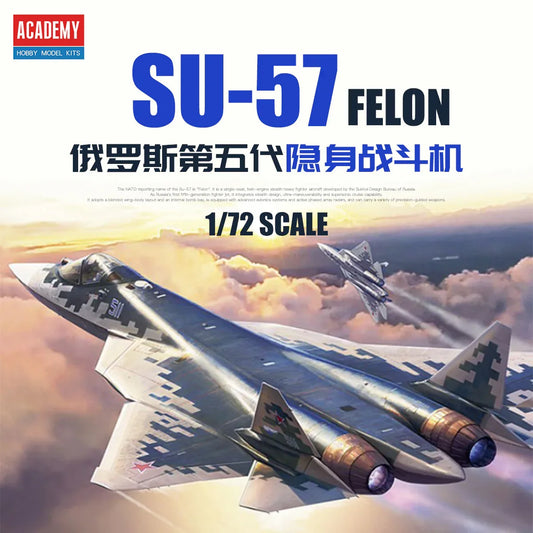 ACADEMY AC12572 1/72 Russian Air Force Su-57 Felon Aircraft Model Kit - ModelHives