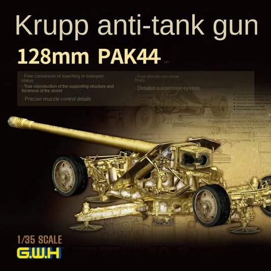 GreatWall L3526 1/35 Scale 128mm PAK44 HIGH VELOCITY ANTI-TANK GUN MODEL 2019