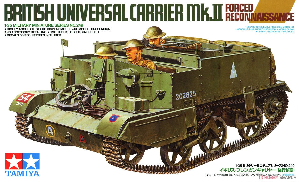 Tamiya35249 1/35 British Universal Carrier Mk.II Forced Reconnaissance Model Kit
