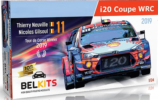 BELKITS BEL014 1/24 i20 Coupe WRC 2019 Tour de Corse Winner (Model Car)