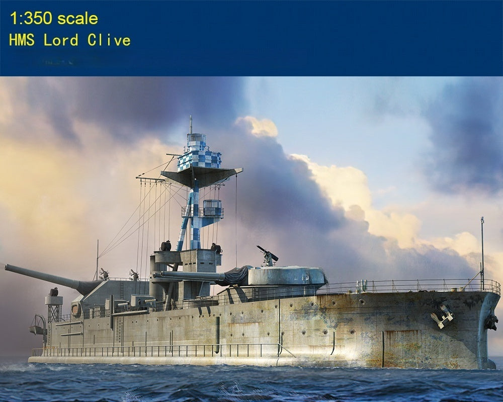 Hobby Boss 86518 1/350 HMS Lord Clive Monitor Model Kit-Collectible Precision