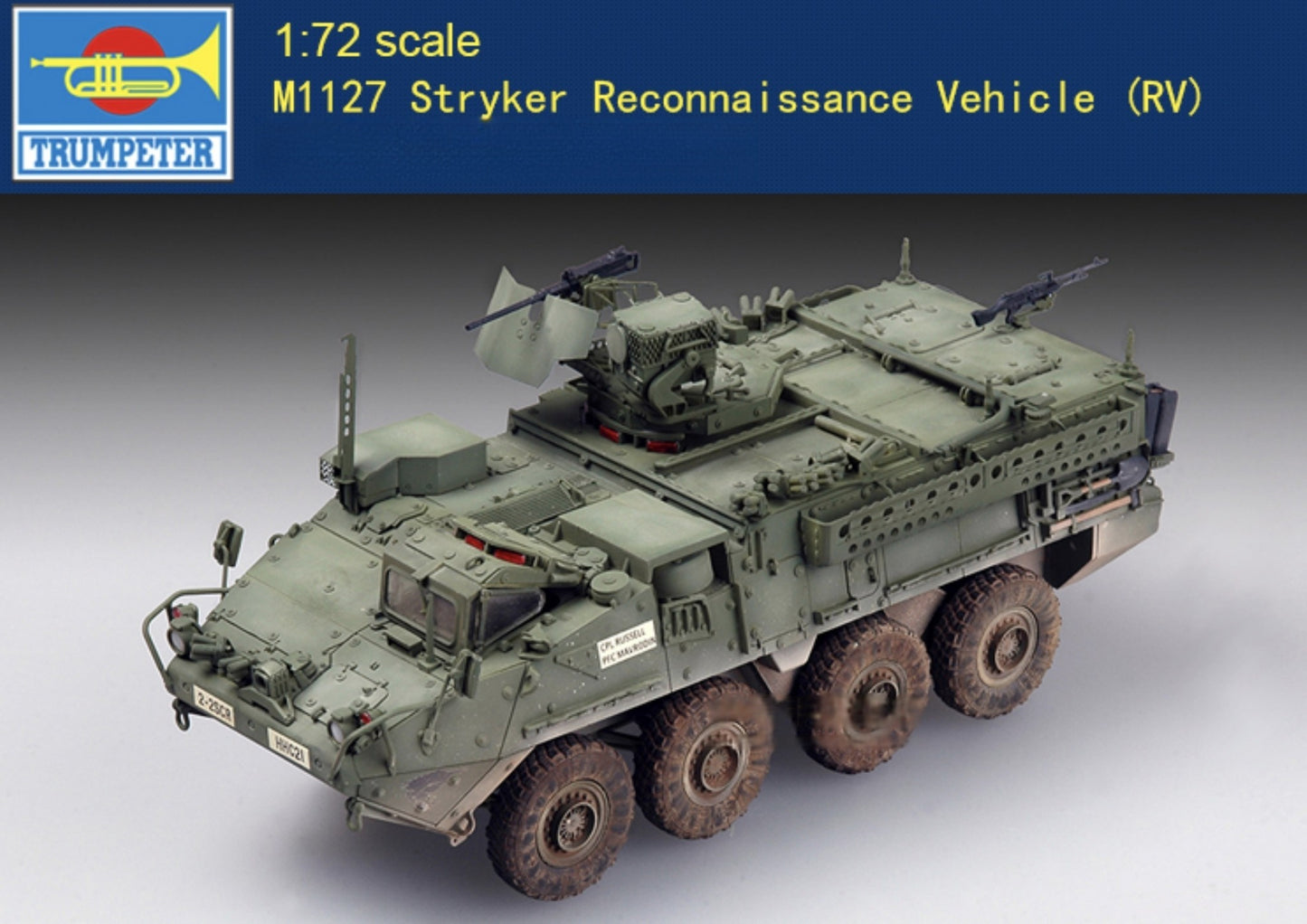 Trumpeter 07422 1/72 M1127 Stryker Reconnaissance Vehicle (RV) Model Kit
