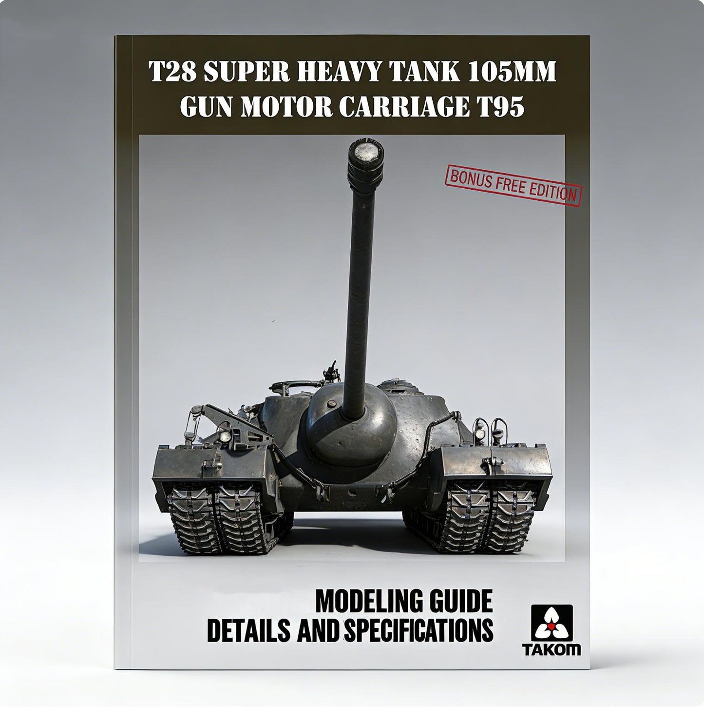 TAKOM 2209BOOK 1/35 T28 Heavy Tank T95 105mm Modeling Guide Details & Specs Book