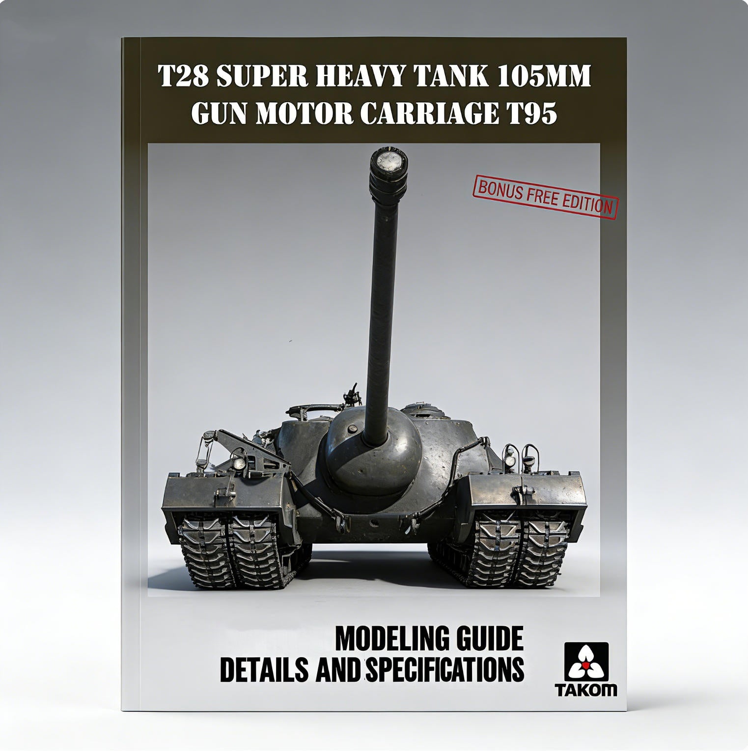 TAKOM 2209BOOK 1/35 T28 Heavy Tank T95 105mm Modeling Guide Details & Specs Book