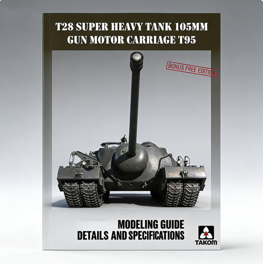 TAKOM 2209BOOK 1/35 T28 Heavy Tank T95 105mm Modeling Guide Details & Specs Book
