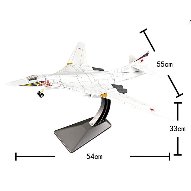 Explore the TU-160 Strategic Bomber Model Kit, a glueless 1/100 scale model perfect for aviation enthusiasts and collectors.