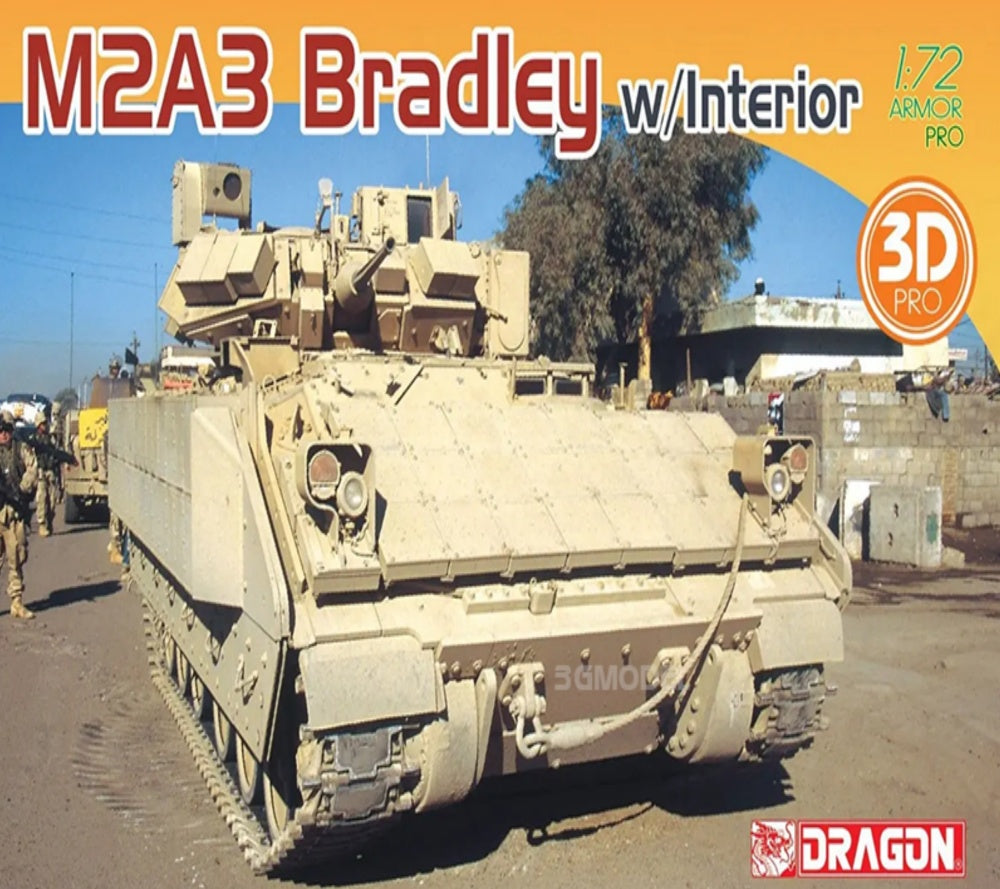 DRAGON 7610 1/72 M2A3 Bradley infantry fighting vehicle w/3D Interior model kit