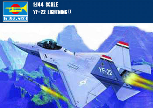 Trumpeter 01331 1/144 USA YF-22 Lightning¢òFighter Aircraft Assembly Model Kits