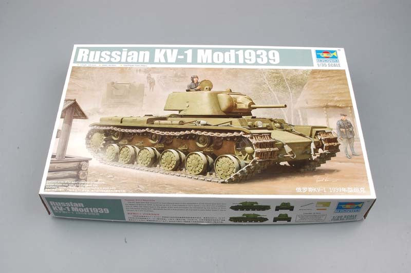 Explore the Trumpeter 01561 Russian KV-1 1939 1/35 Tank Model Kit 1939