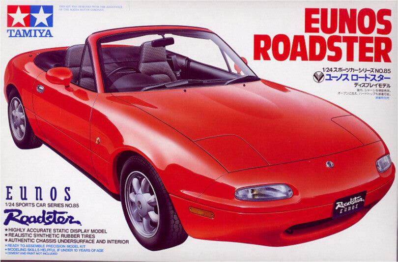 Tamiya 24085 1/24 Scale Model Sports Car Kit MX-5 Miata Eunos Roadster
