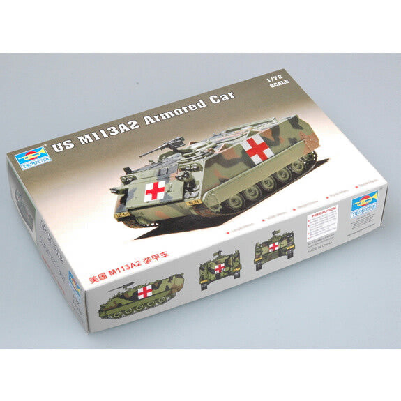 Trumpeter 07239 1/72Car US M113A2 Armored Tank Vehicle Plastic Model
