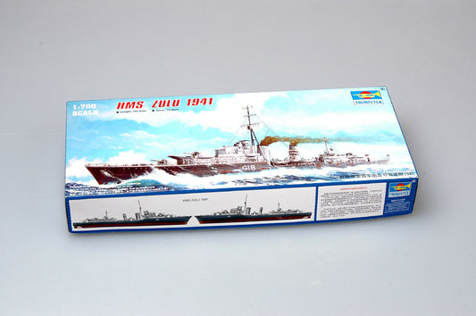 Trumpeter 1/700 05758 HMS Destroyer Zulu (F18) 1941
