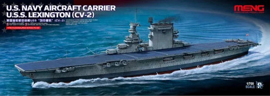 Meng PS-002 Model 1/700 US Navy Aircraft Carrier USS Lexington CV-2 - ModelHives