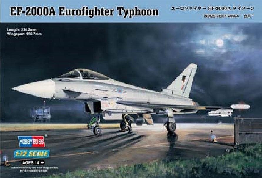 Hobbyboss 1/72 80264 EF-2000A Eurofighter Typhoon Model Kit – ModelHives