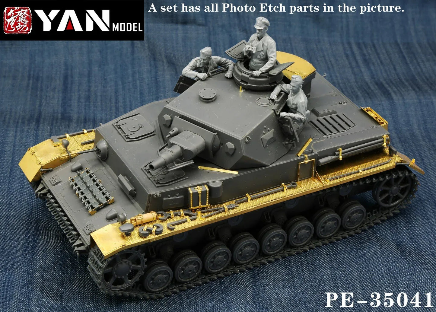 Yan Model PE-35041 1/35 Scale Pz.Kpfw.IV Ausf.F Detail Up Set for Tamiya 35374 - ModelHives
