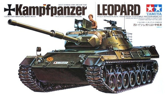 Tamiya 35064 1/35 Scale Model Kit West German Medium Tank Kampfpanzer Leopard