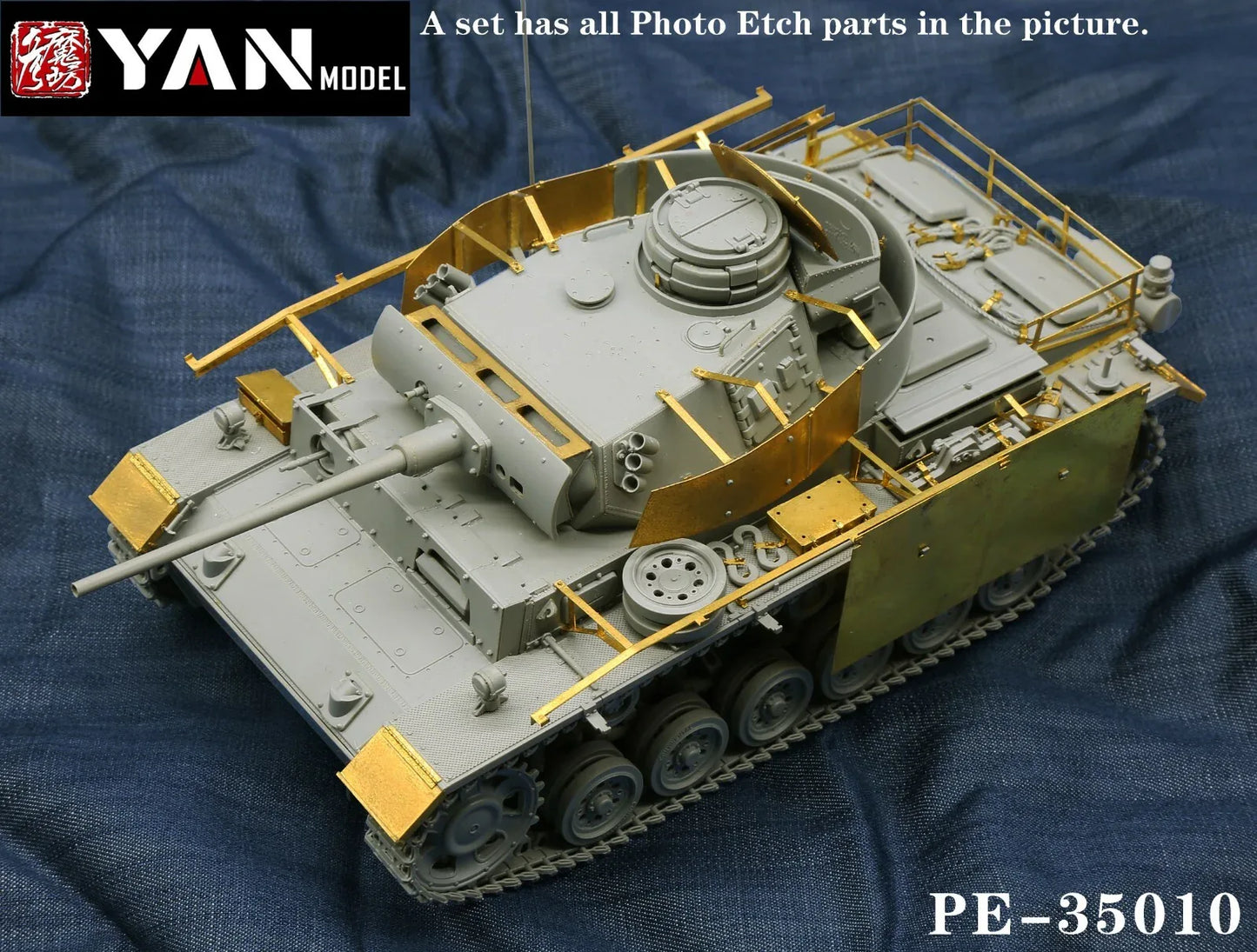 Yan Model PE-35010 1/35 Pz.Kpfw.III Ausf.M Detail Up Set for Takom 8002 - ModelHives