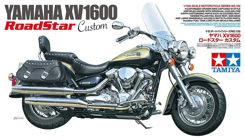 Tamiya 14135 1/12 Scale Motorcycle Model Kit XV1600 A Road Star Custom