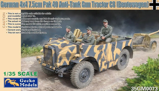 Gecko Models 35GM0073 1/35 German 4x4 7.5cm Pak 40 Anti-Tank Gun Tractor C8 ModelHive