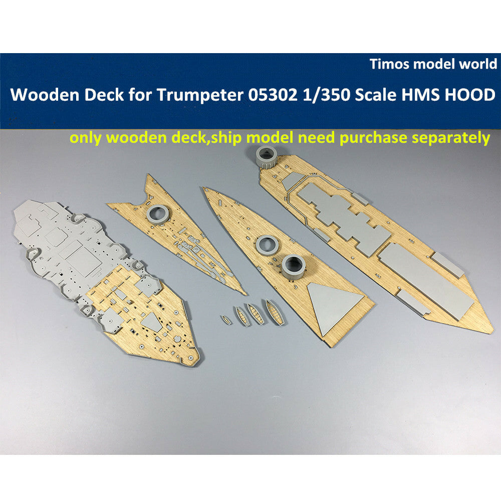 CY350007 1/350 Wooden Deck for Trumpeter 05302 HMS HOOD Model