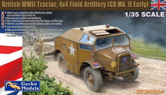 Gecko Models 35GM0064 1/35 British Tractor 4x4 Field Artillery (C8 Mk. II Early) ModelHive