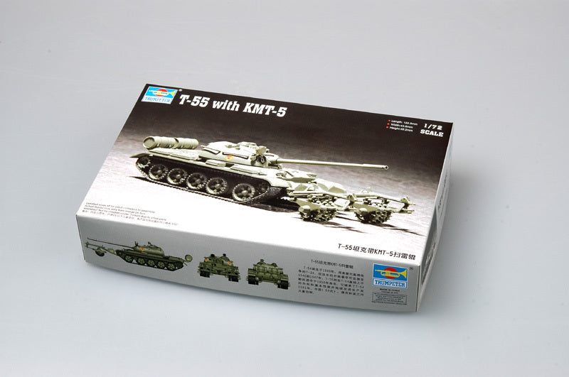 Trumpeter 1/72 07283 Russian T-55 Medium Tank With KMT-5