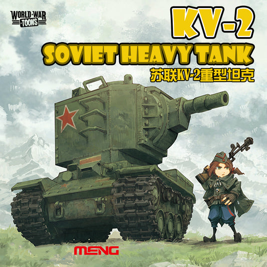 Meng Model WWT-004 Soviet KV-2 Heavy Tank (Q Edition) World War Toons Soviet