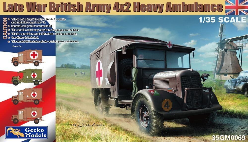 Gecko Models 35GM0069 1/35 Late War British Army 4x2 Heavy Ambulance ModelHive