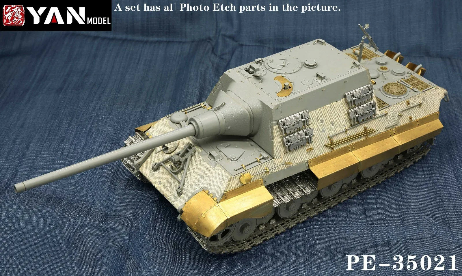 Yan Model PE-35021 1/35 Jagdtiger Porsche Production Detail Up Set for Takom8003 - ModelHives