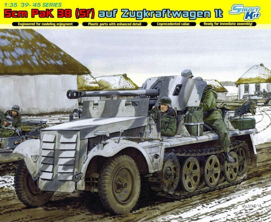 DRAGON 6719 1/35 WW.II German 5cm Pak 38 (Sf) auf Zugkraftwagen 1t Model Kit