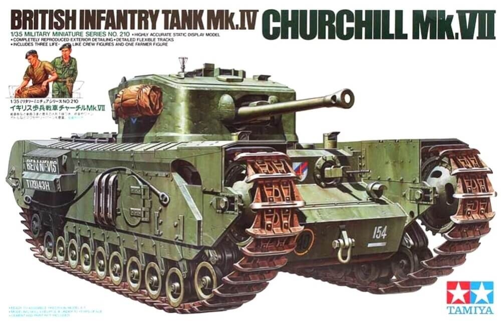 Tamiya 35210 1/35 British Infnatry Tank Mk.IV Churchill Mk.VII (Plastic model)