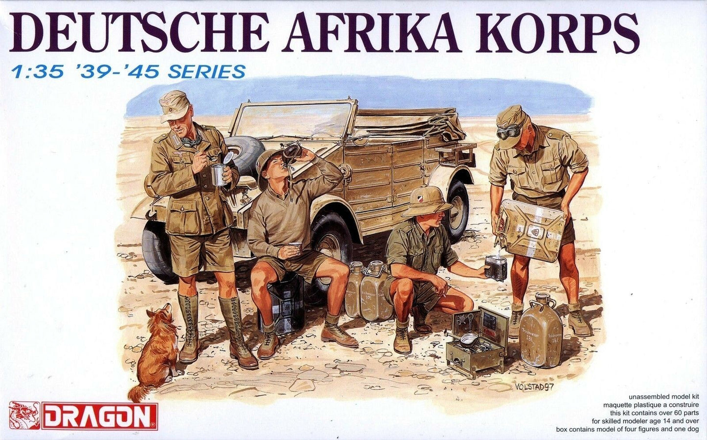 Dragon 6063 1/35 WWII German Afirca Corps Infantry (4 Figures) 2019