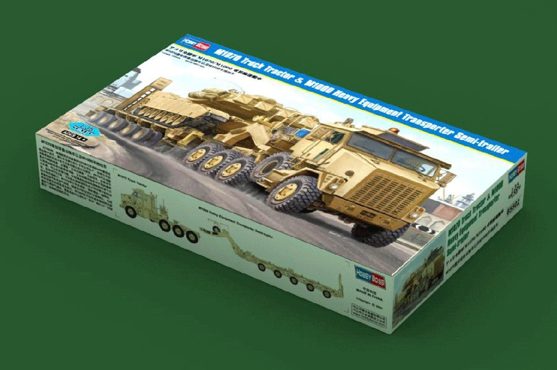 Hobbyboss   1/35 85502 M1070 Truck Tractor&M1000 HET Semi-Trailer Model Kit Car
