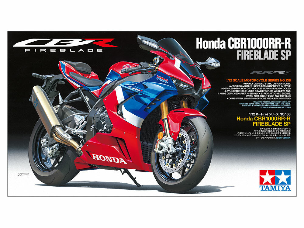 Tamiya 14138 1/12 Scale Motorcycle Model Kit CBR1000RR-R Fireblade SP 2020