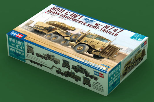 Hobbyboss 85519 1/35 M911 C-HET W/M747 Heary Equipment Semi-Trailer Model Kit