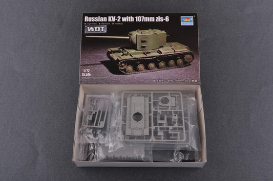 Trumpeter 1/72 07162 Russian KV-2 with 107mm Zis-6