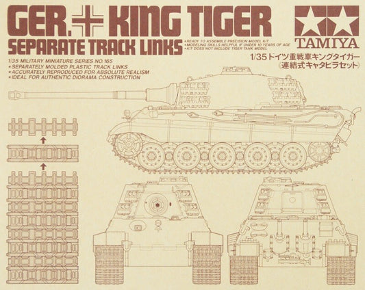 Tamiya 35165 1/35 German King Tiger Tank Separate Track Link Set For 35164/35169