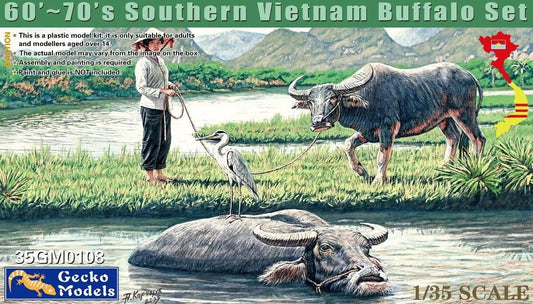 Gecko Models 35GM0108 1/35 60'~70's Vietnam Buffalo Set ModelHive