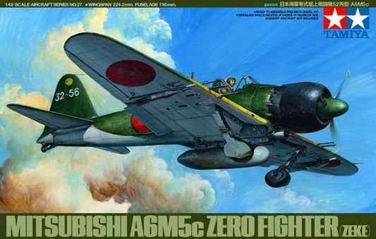 Tamiya 61027 1/48 Model Kit A6M5c Type 52 Hei Zero Fighter(Zeke)