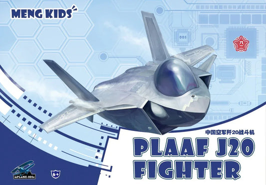 MENG mPLANE-005s KIDS PLAAF J-20 Fighter [Q Edition] - ModelHives
