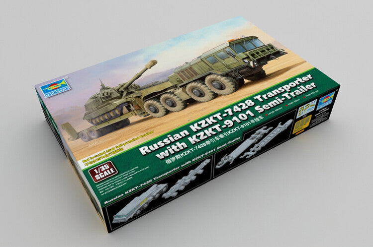 Trumpeter 01039 Transporter with KZKT-9101 Semi-Trailer Russian KZKT-7428 1/35