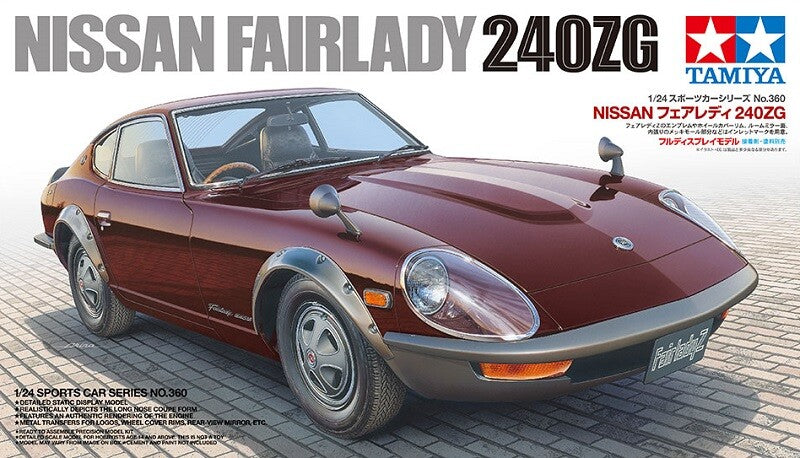 Tamiya 24360 1/24 Scale Model Car Kit Datsun Nissan Fairlady Z 240Z S30 240ZG