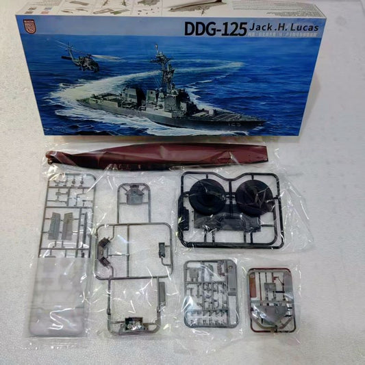 Explore the BEACON HOBBY S3001 DDG-125 1/350 Jack.H.Lucas Destroyer Model Kit, available in full hull and waterline options for model enthusiasts.