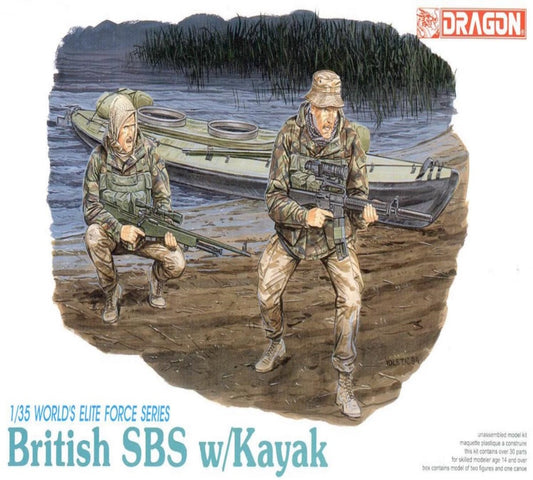 Dragon 3023 1/35 British SBS w/Kayak Plastic Model Kit