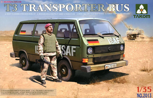 Takom 2013 1/35 T3 Transporter Bus w/Figure Plastic Model Kit
