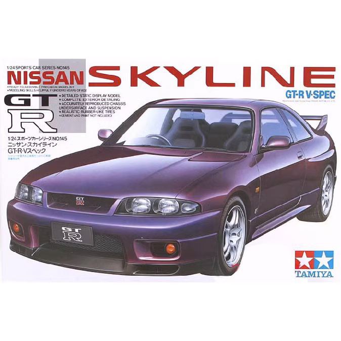 Tamiya 24145 1/24 Nissan Skyline GT-R V-Spec (Model Car)