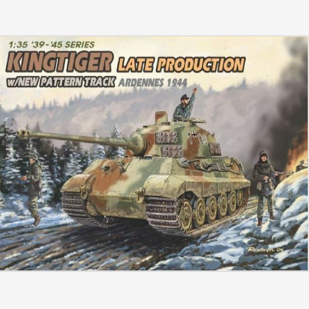 DRAGON 6232 1/35 scale Kingtiger Late Production Ardennes 1944 tank model 2019